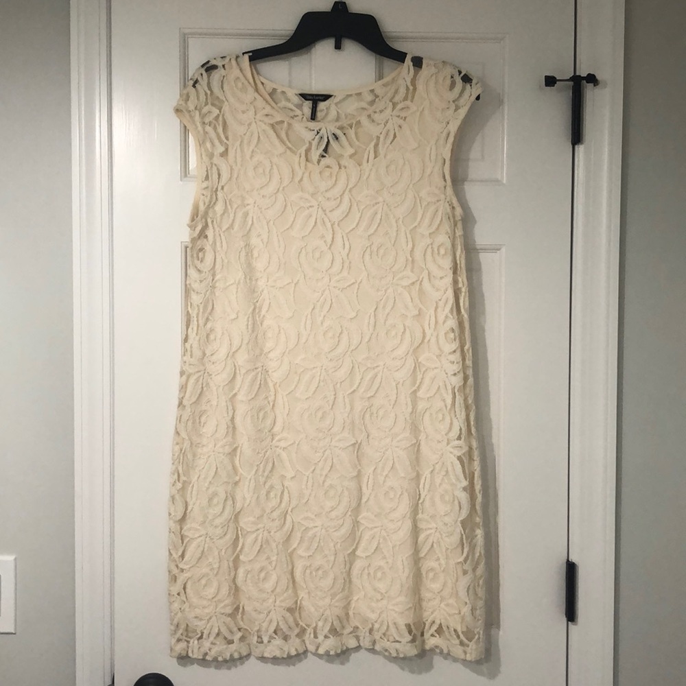 Daisy Fuentes Cream Lace Dress